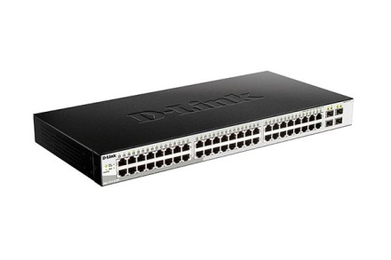 DGS-1210-52/ME Управляемый L2 коммутатор с 48 портами 10/100/1000Base-T и 4 портами 1000Base-X SFP купить в Тюмени